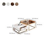  Cặp bàn sofa mặt vuông cao cấp BSF23 Copeheim cho căn hộ 