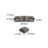  Bộ ghế sofa nỉ gật gù phòng khách đẹp KT138 Numan xám đậm 