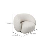  Set ghế sofa băng cong trang trí KT102 Gracias vải lông cừu đẹp 