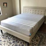  Giường ngủ vải nỉ trắng kem GN3 Pinheiro cho căn hộ chung cư 