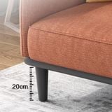  Ghế sofa bed giường nằm nhỏ GB64 Bowdon dài 1m6 màu carrot 