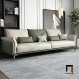  Ghế sofa băng dài 2m2 da giả Pu BT292 Sumatra phối 2 màu đẹp 