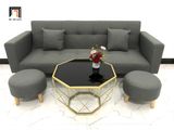  Ghế sofa băng bật giường BTV xám đen dài 2m hiện đại 