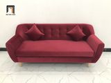  Bộ ghế sofa giá rẻ BL10 BGN dài 1m9 đỏ đô vải nhung 