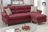  Bộ ghế sofa góc L GT65 Retic 2m2 x 1m5 màu đỏ đô 