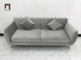  Bộ ghế sofa băng BL11 BB dài 1m9 xám vải nhung đẹp hiện đại 
