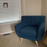  Ghế sofa đơn giá rẻ DT14 Ellice màu xám đậm vải bố 