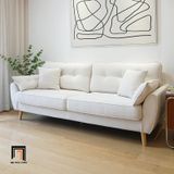  Bộ ghế sofa gia đình vải nỉ bố KT77 Dropy màu be xinh xắn 