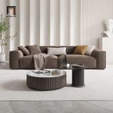  Ghế sofa băng vải nỉ màu nâu BT261 Plainview dài 2m4 giá rẻ 