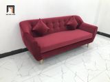  Bộ ghế sofa giá rẻ BL10 BGN dài 1m9 đỏ đô vải nhung 