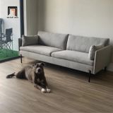  Ghế sofa băng xám trắng BT53 Moab dài 2m1 căn hộ chung cư 