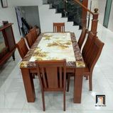  Bộ bàn ăn phòng bếp gia đình GF12-BAD8-G301-B354 8 ghế đẹp 