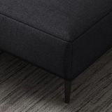  Bộ ghế sofa góc vải nỉ GT186 Pesca 3m x 1m6 màu đen than 