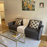  Ghế sofa băng màu xám trắng BT29 Helsley dài 1m9 giá rẻ 