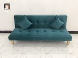  Bộ ghế sofa giường phòng khách GBL1 xanh lá cây vải nhung 1m7 