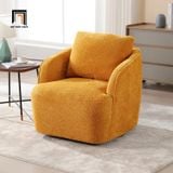  Ghế sofa đơn xinh xắn nhỏ DT90 Dalbert vải lông cừu xanh lá 