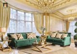  Ghế sofa văng sang trọng BT317 Yazzie 1m9 xanh lá vải nhung 