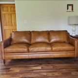  Ghế sofa băng gia đình BT33 Abbot dài 2m bọc da giả màu da bò 