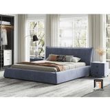  Giường ngủ bọc da giả Pu GN57 Elsie 1m6 x 2m sang trọng 