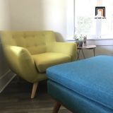  Ghế sofa đơn giá rẻ DT14 Ellice màu xám đậm vải bố 