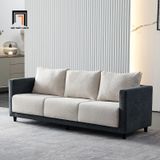  Ghế sofa băng 3 nệm ngồi BT266 Redfield 2m phối 2 màu vải nỉ 