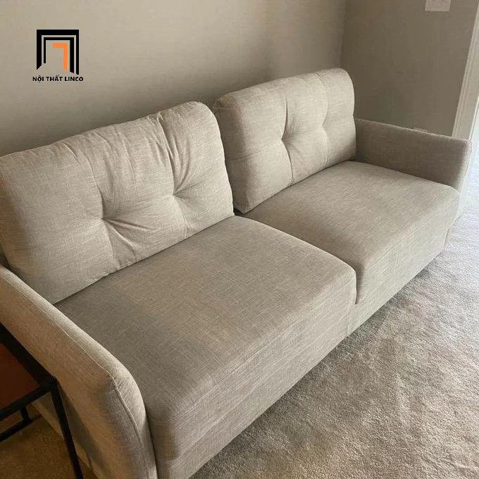  Ghế sofa băng màu xám trắng BT29 Helsley dài 1m9 giá rẻ 