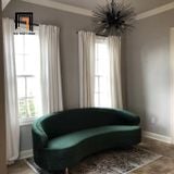  Ghế sofa băng cong BT23 Neville dài 2m2 vải nỉ kiểu dáng đẹp 