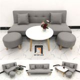  Bộ ghế sofa giường xám ghi trắng dài 1m72 cho phòng khách nhỏ 