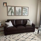  Ghế sofa băng da công nghiệp nâu BT49 Covedale 2m giá rẻ 