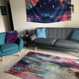  Ghế sofa đơn giá rẻ DT14 Ellice màu xám đậm vải bố 