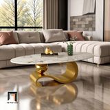  Bàn sofa gia đình BSFPK55 Wepof 1m2 x 60 đá ceramic oval 