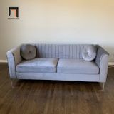  Ghế sofa băng dài 2m1 vải nhung nỉ BT68 Herbert xanh đậm 
