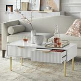  Bàn sofa phòng khách ván gỗ trắng BSF97 Bargem 1m x 50 giá rẻ 