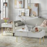 Bàn sofa phòng khách ván gỗ trắng BSF97 Bargem 1m x 50 giá rẻ 