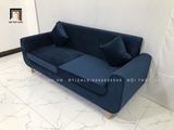  Bộ ghế sofa băng NS04 màu xanh đen vải nhung dài 1m9 