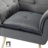  Ghế sofa đơn sang trọng DT4 Toulouse vải nhung cho shop tiệm 