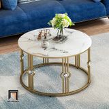  Bàn sofa mặt đá 60 cao cấp khung chân sắt BSF64 Elgin giá rẻ 