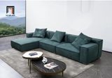  Bộ ghế sofa góc L GT31 Squaror 2m8 x 1m6 màu xanh lá vải nhung 