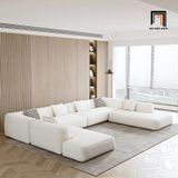  Sofa chữ U cho chung cư hiện đại UT24 Dayton 3m2 xám trắng 