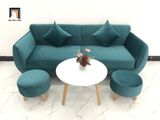  Bàn ghế sofa băng phòng khách BB 1m9 xanh lá cây giá rẻ 