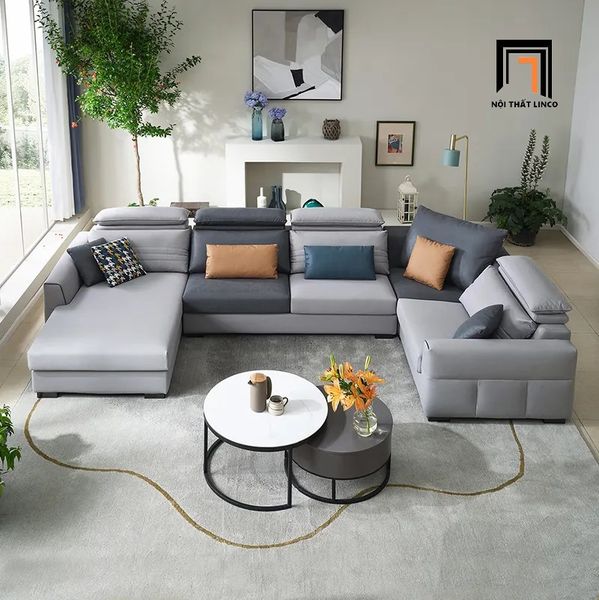 set ghế sofa chữ U sang trọng