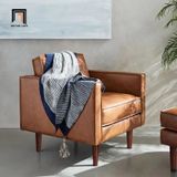  Ghế sofa đơn văn phòng DT74 Roderic da giả ngồi tiếp khách 