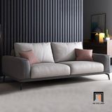  Ghế sofa băng phối màu da Pu xám BT254 Atonio 2m cho căn hộ 
