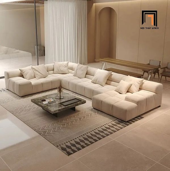 set ghế sofa U da công nghiệp