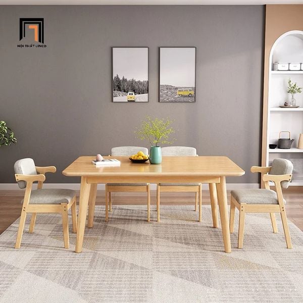 bộ bàn ghế ăn nhà bếp xinh xắn