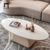  Bàn sofa mặt đá oval sang trọng BSF86 Truckton 1m sảnh chờ 