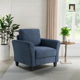  Ghế sofa đơn gia đình thư giãn DT100 Arsaluis màu xanh đậm nỉ 