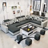  Bộ ghế sofa góc chữ U 3m45 GT123 Arian cho phòng khách lớn 
