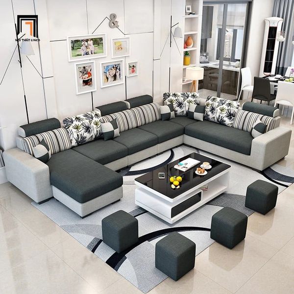 bộ ghế sofa góc chữ U diện tích lớn