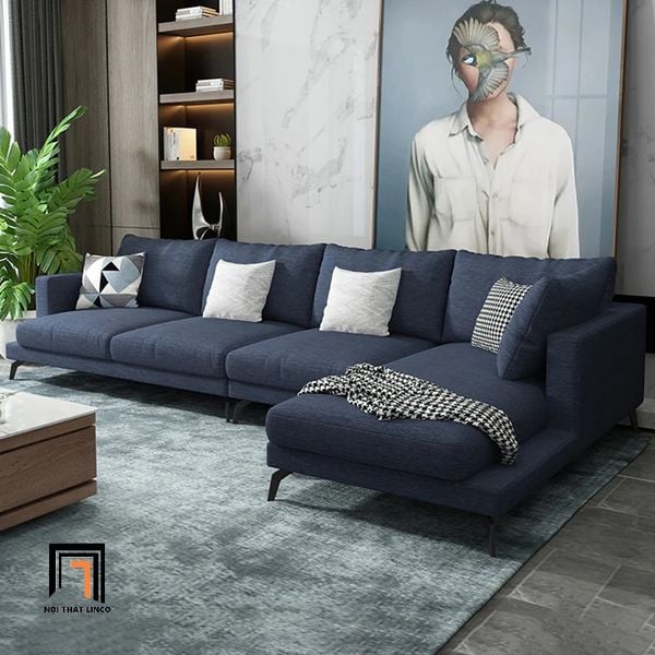 ghế sofa góc L gia đình vải nỉ
